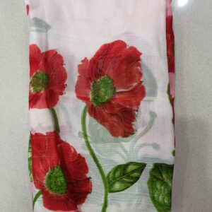 kundan silk printed saree